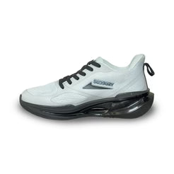 Men’s Lightweight Training Sneakers with Air Cushion Support – Grey Black