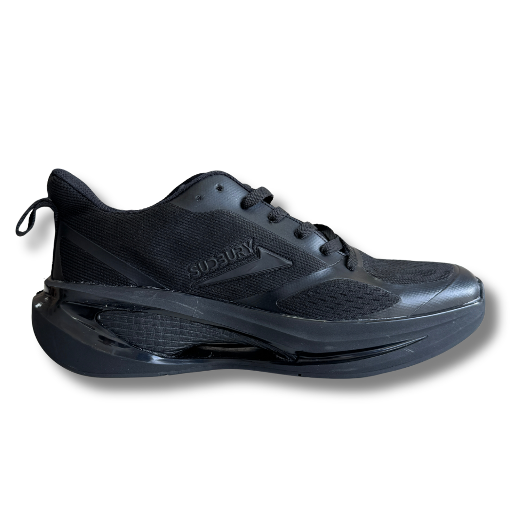 AirStride Pro – All Black | Cushion Sole Running Sneakers