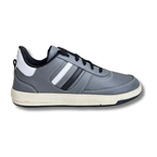 Urban Stripe Casual Sneakers – Grey Black White