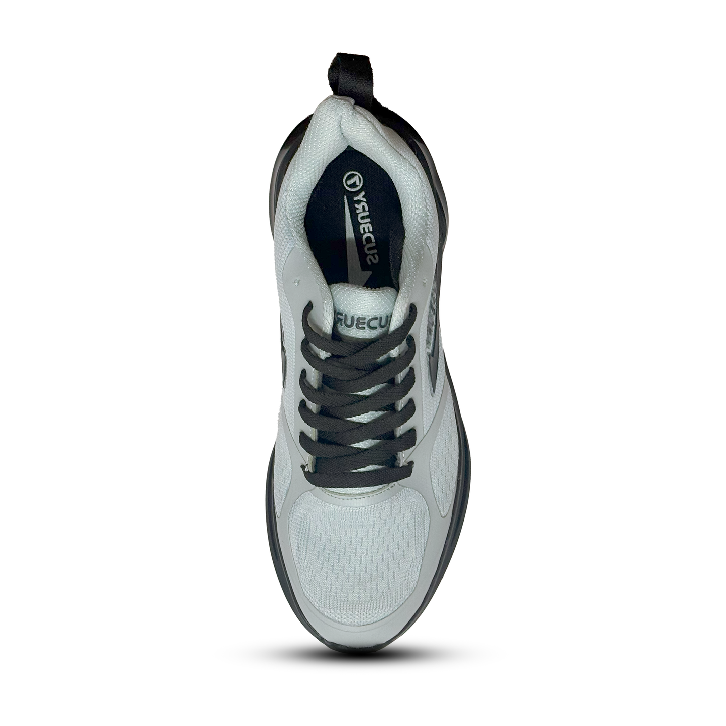 Men’s Lightweight Training Sneakers with Air Cushion Support – Grey Black