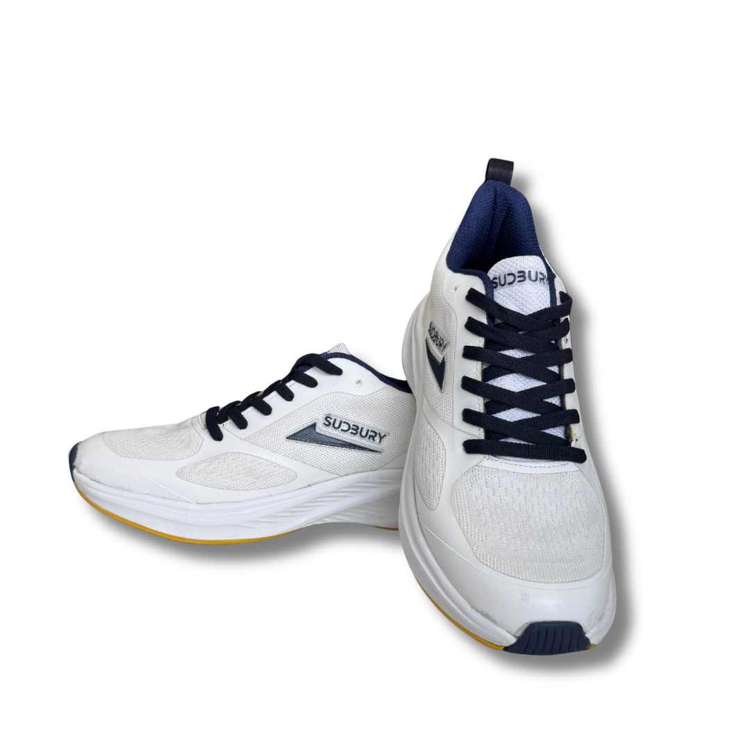 Sudbury AeroRun | Breathable Running Sneakers – White Navy