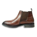 Men’s Classic Dark Brown Leather Chelsea Boots