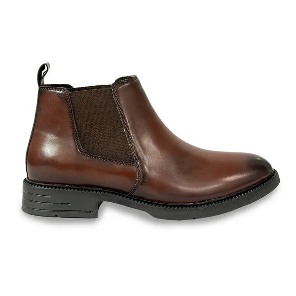 Men’s Classic Dark Brown Leather Chelsea Boots