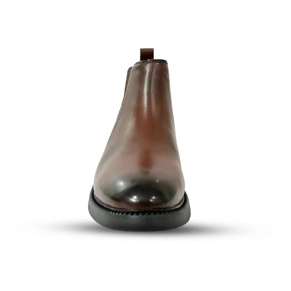 Men’s Classic Dark Brown Leather Chelsea Boots