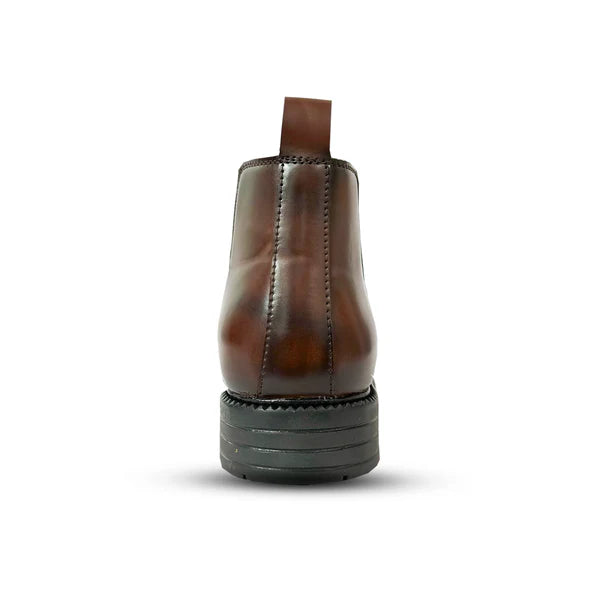 Men’s Classic Dark Brown Leather Chelsea Boots