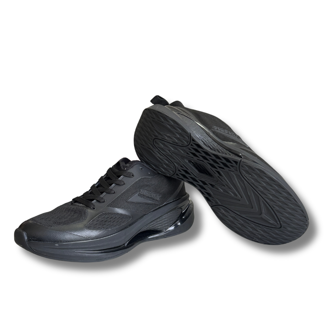 AirStride Pro – All Black | Cushion Sole Running Sneakers