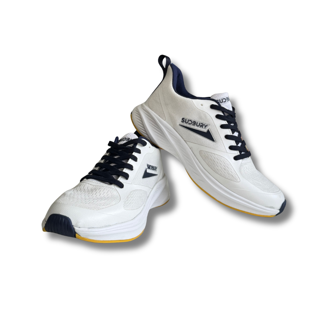 Sudbury AeroRun | Breathable Running Sneakers – White Navy