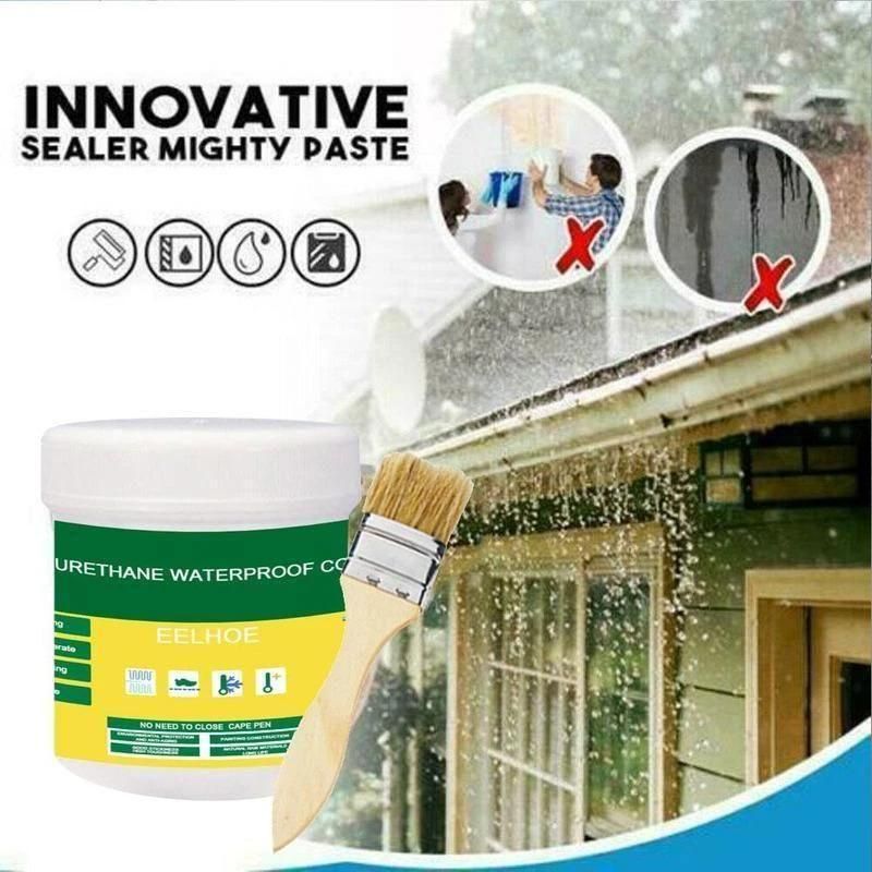 Transparent Waterproof Glue Plus Brush – 300g Leak-Proof Sealant for Cracks & Joints