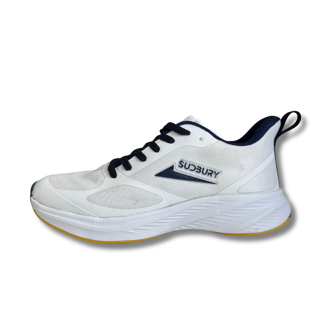 Sudbury AeroRun | Breathable Running Sneakers – White Navy