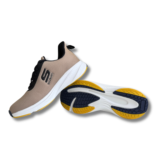 Sudbury AeroStride | Ultra-Light Mesh Running Sneakers – Khaki Beige