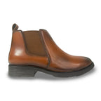 Executive Tan Leather Chelsea Boots