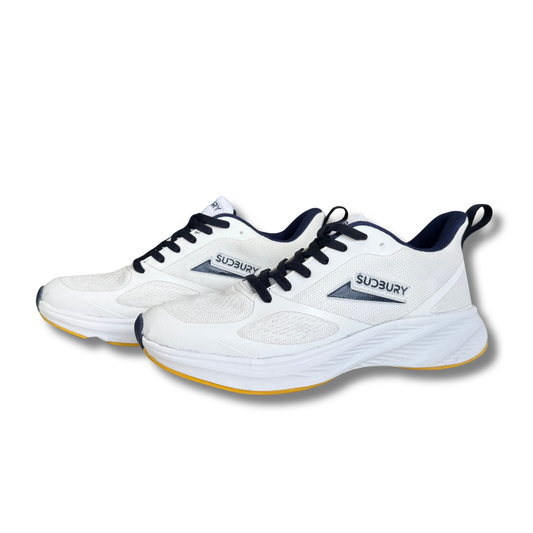 Sudbury AeroRun | Breathable Running Sneakers – White Navy