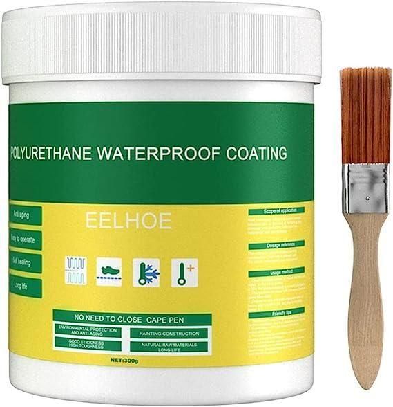 Transparent Waterproof Glue Plus Brush – 300g Leak-Proof Sealant for Cracks & Joints