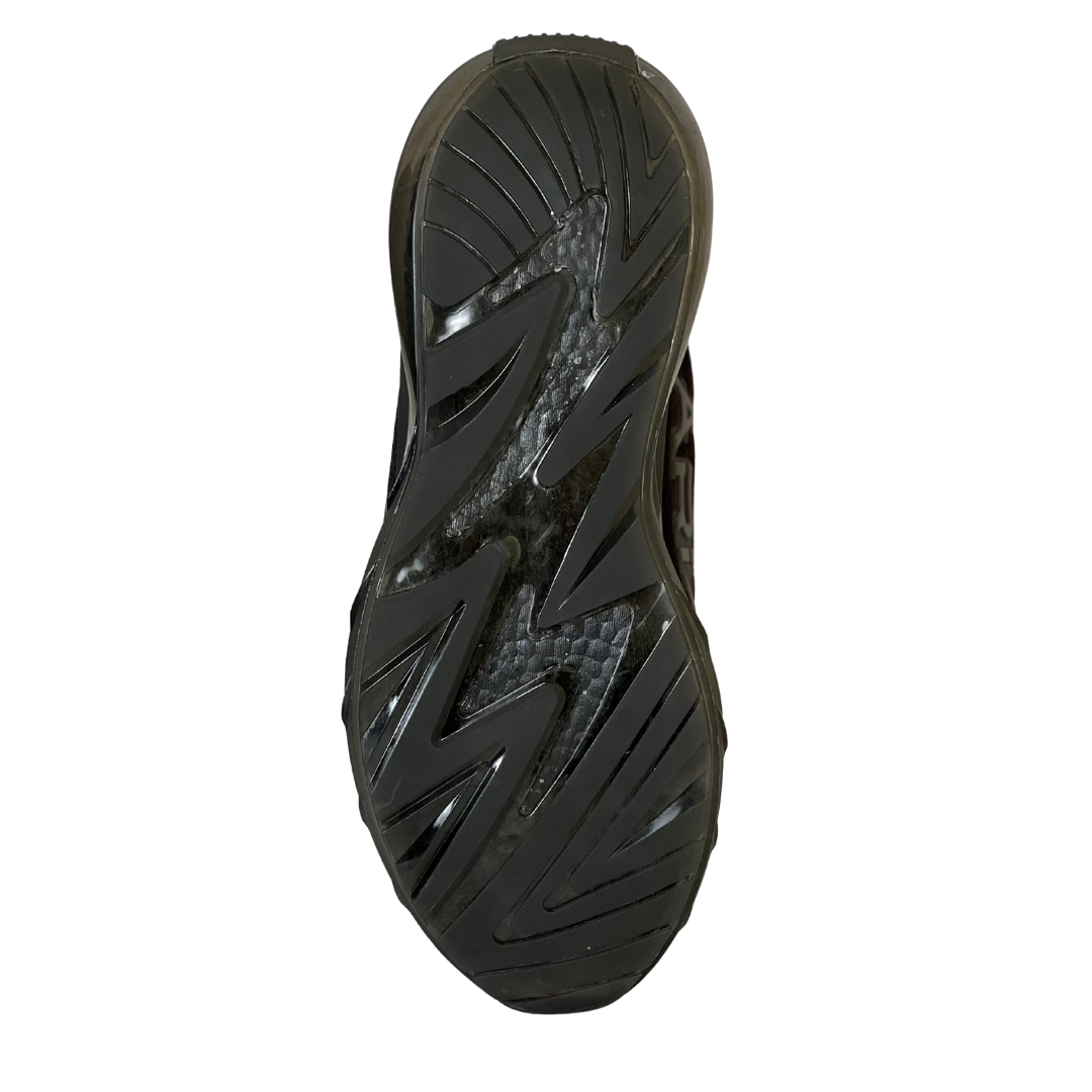 Men’s Lightweight Black Running Sneakers – Breathable Comfort