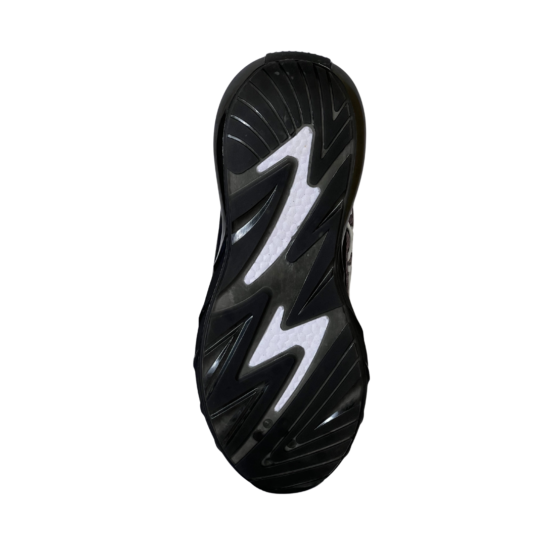 “PARIX VoltRush Steel Grey men’s sneaker anti-slip rubber outsole bottom view.”