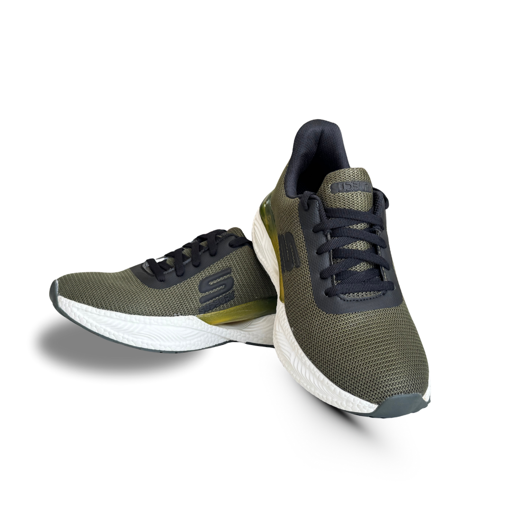 UrbanStride AeroFlex | Ultra-Light Olive Mesh Running Sneakers