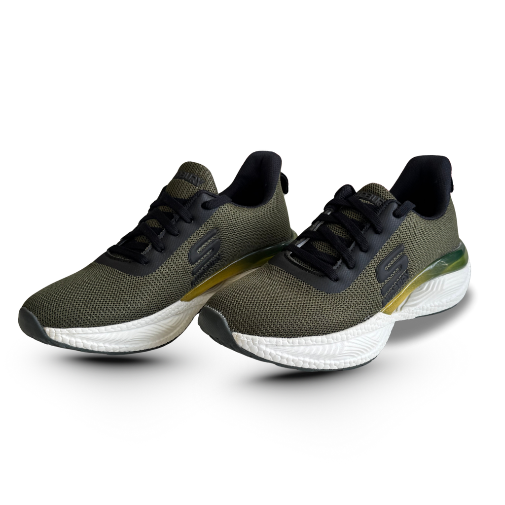 UrbanStride AeroFlex | Ultra-Light Olive Mesh Running Sneakers